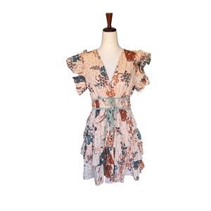 Ulla Johnson Marni Mini Dress in Egret Size 4